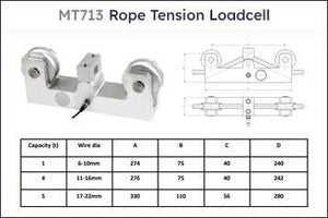 Need a rope tension weighing system? Meltrons supplies MT713 load cells